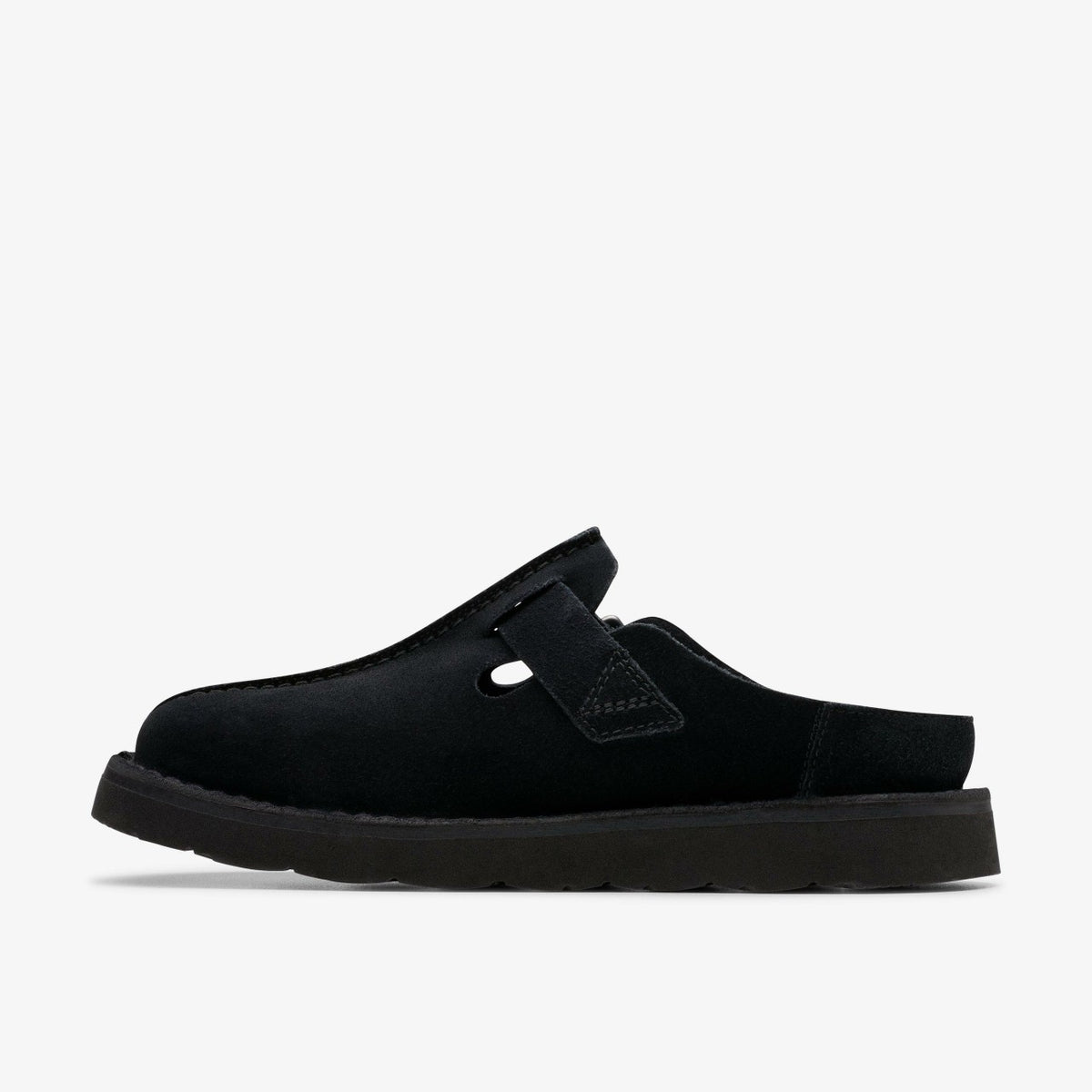 Clarks Solsbury Mule Black Suede