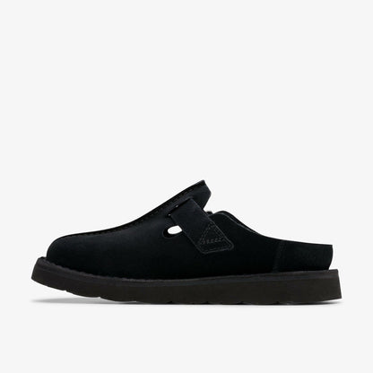 Clarks Solsbury Mule Black Suede