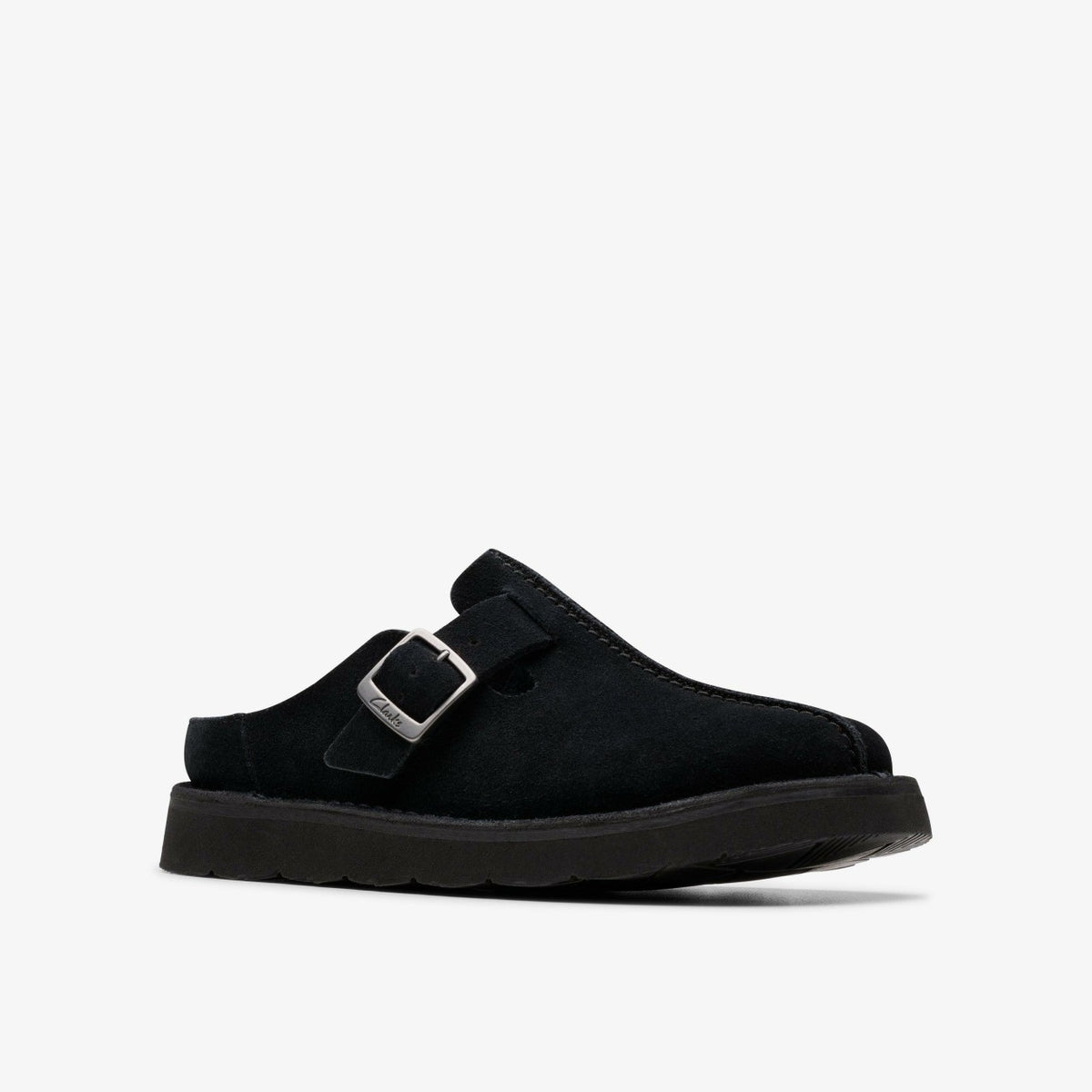 Clarks Solsbury Mule Black Suede