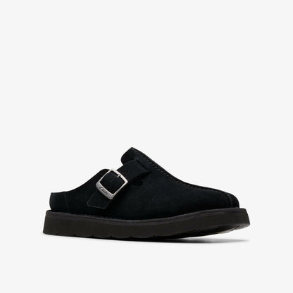 Clarks Solsbury Mule Black Suede