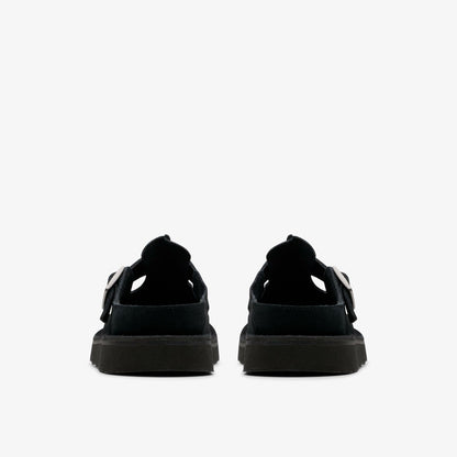 Clarks Solsbury Mule Black Suede