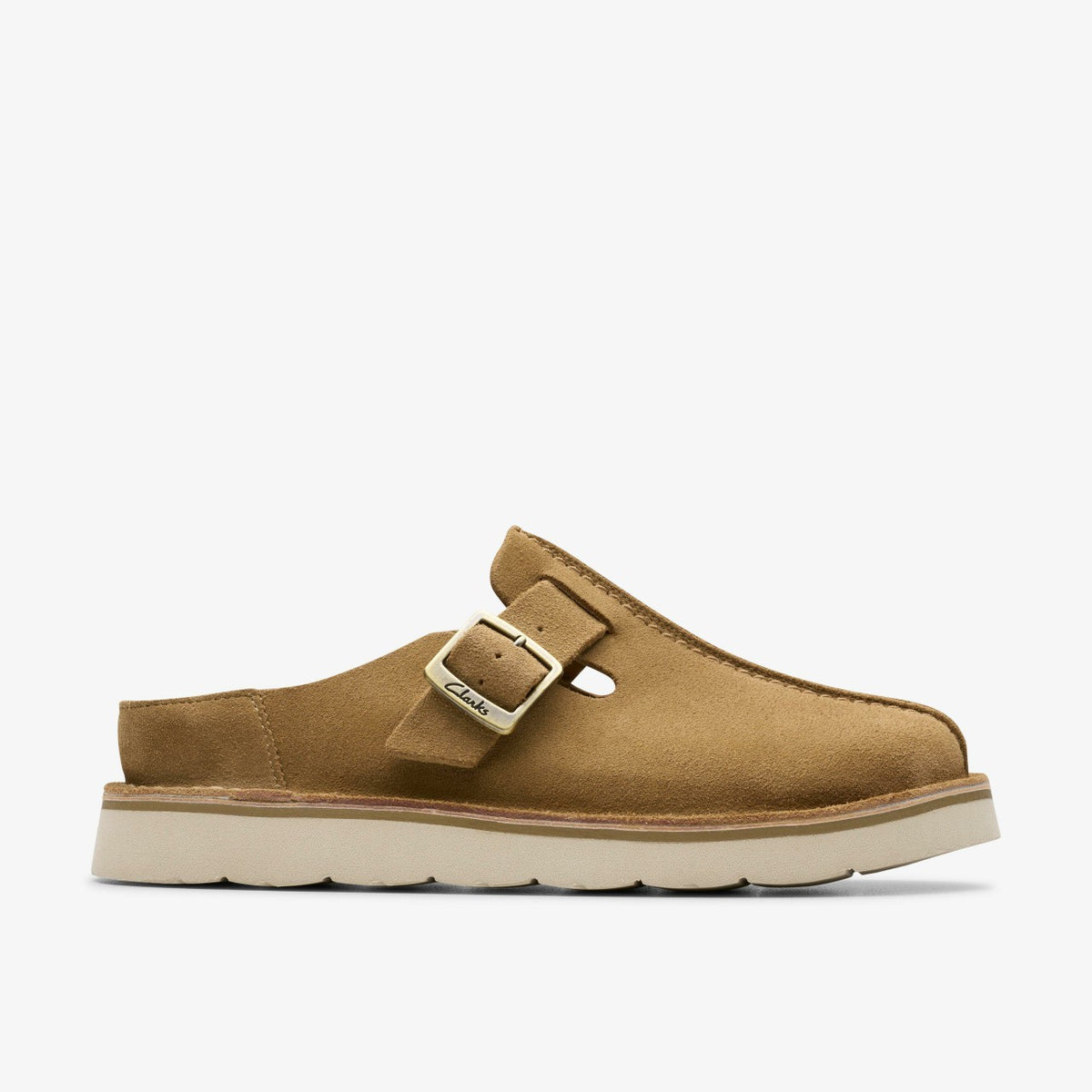 Clarks Solsbury Mule Dark Sand Suede