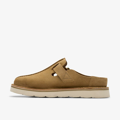 Clarks Solsbury Mule Dark Sand Suede