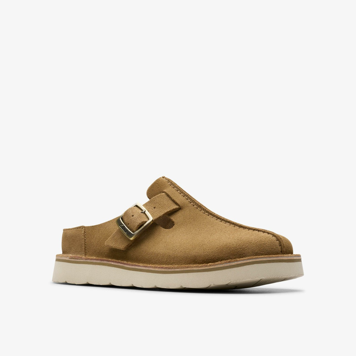 Clarks Solsbury Mule Dark Sand Suede