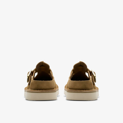 Clarks Solsbury Mule Dark Sand Suede
