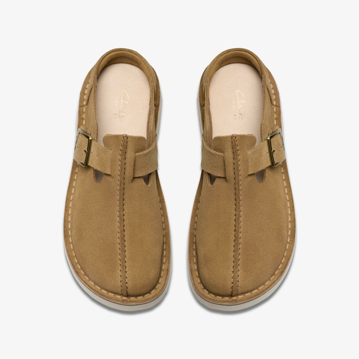 Clarks Solsbury Mule Dark Sand Suede