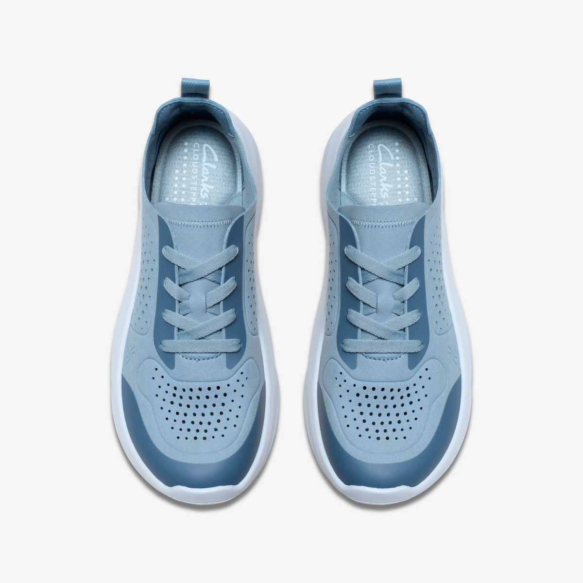 Clarks Solevana Tie Light Blue