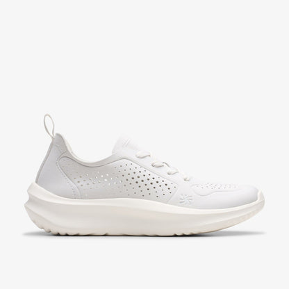Clarks Solevana Tie Off White