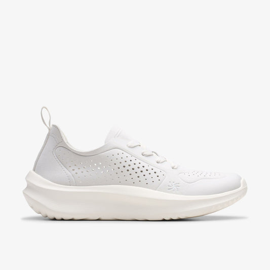 Clarks Solevana Tie Off White