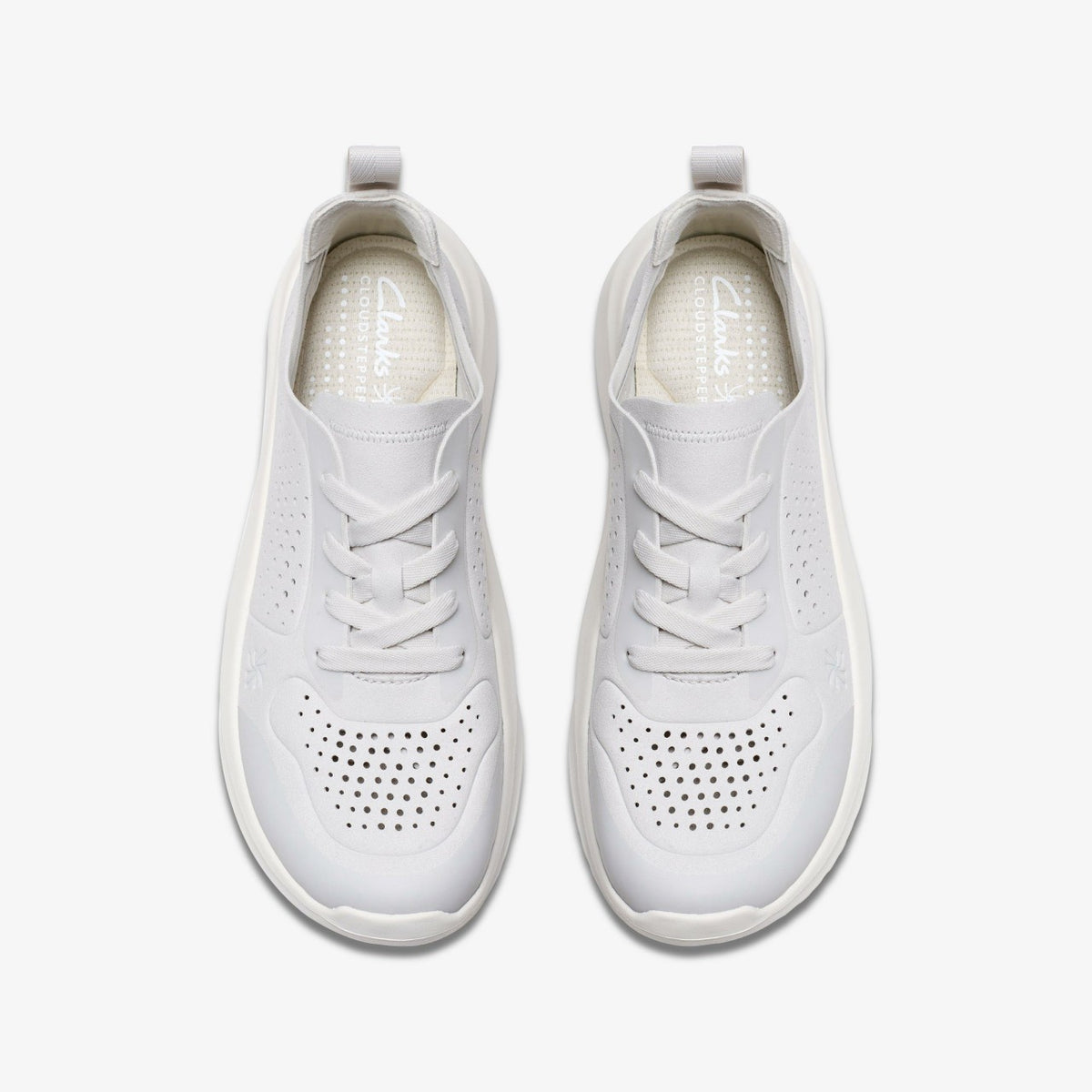 Clarks Solevana Tie Off White