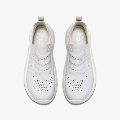 Clarks Solevana Tie Off White