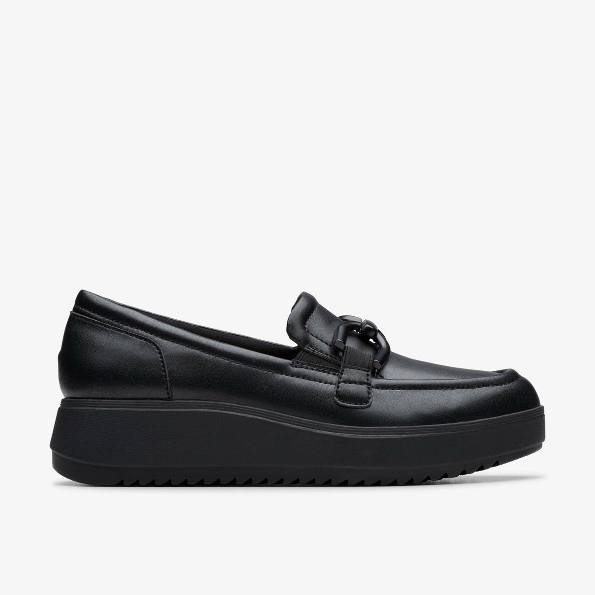 Clarks Zylah Top Black Leather