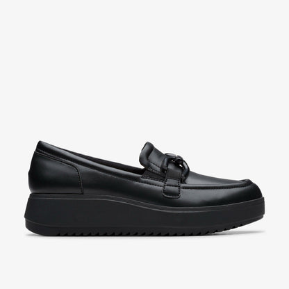 Clarks Zylah Top Black Leather