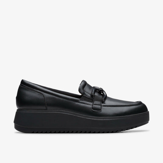 Clarks Zylah Top Black Leather