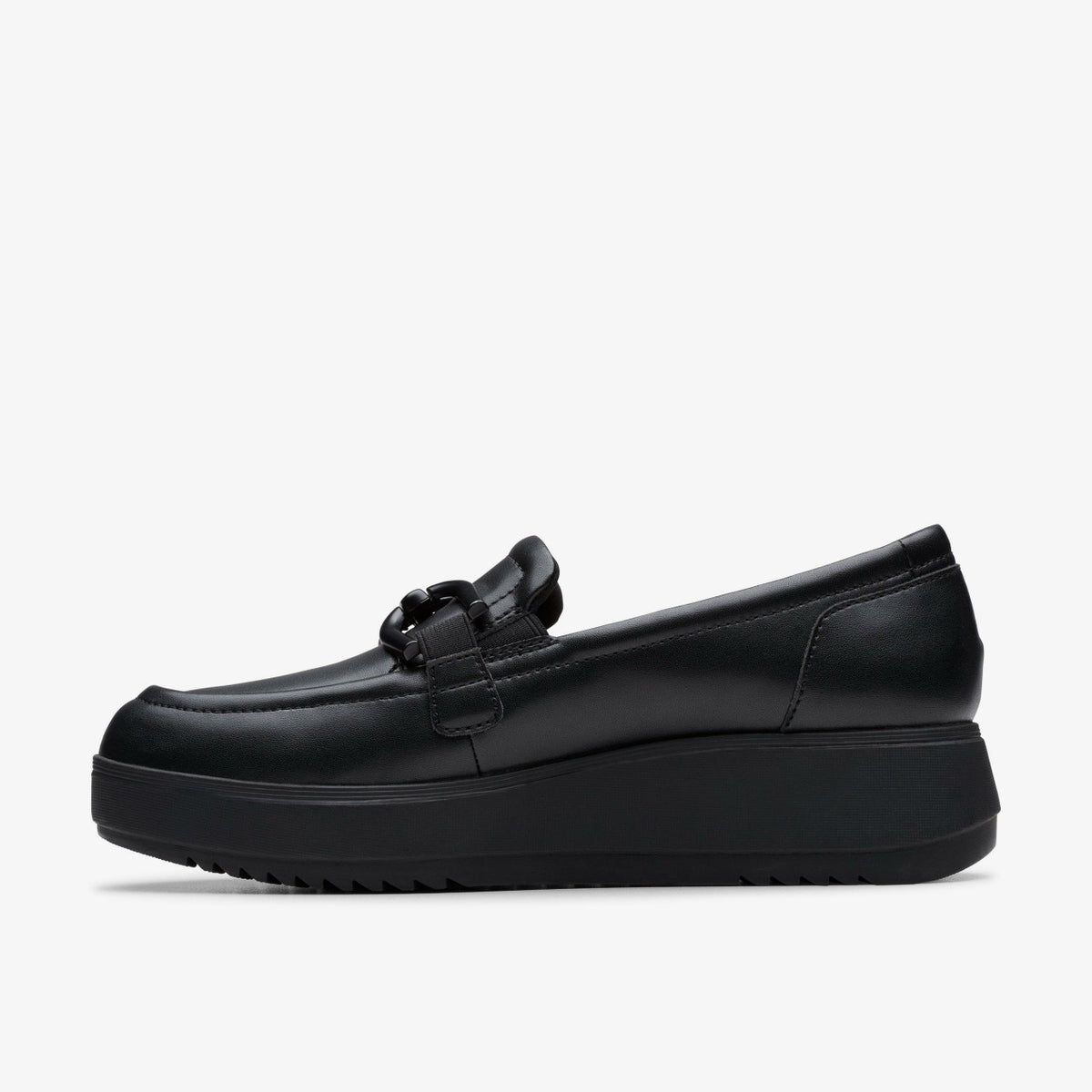 Clarks Zylah Top Black Leather