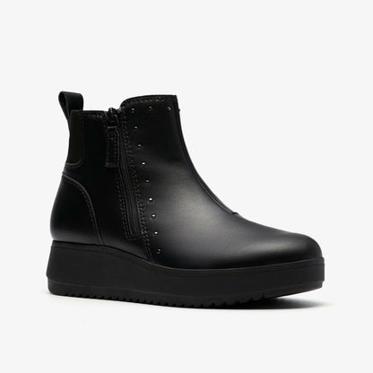 Clarks Zylah Willow Black Leather