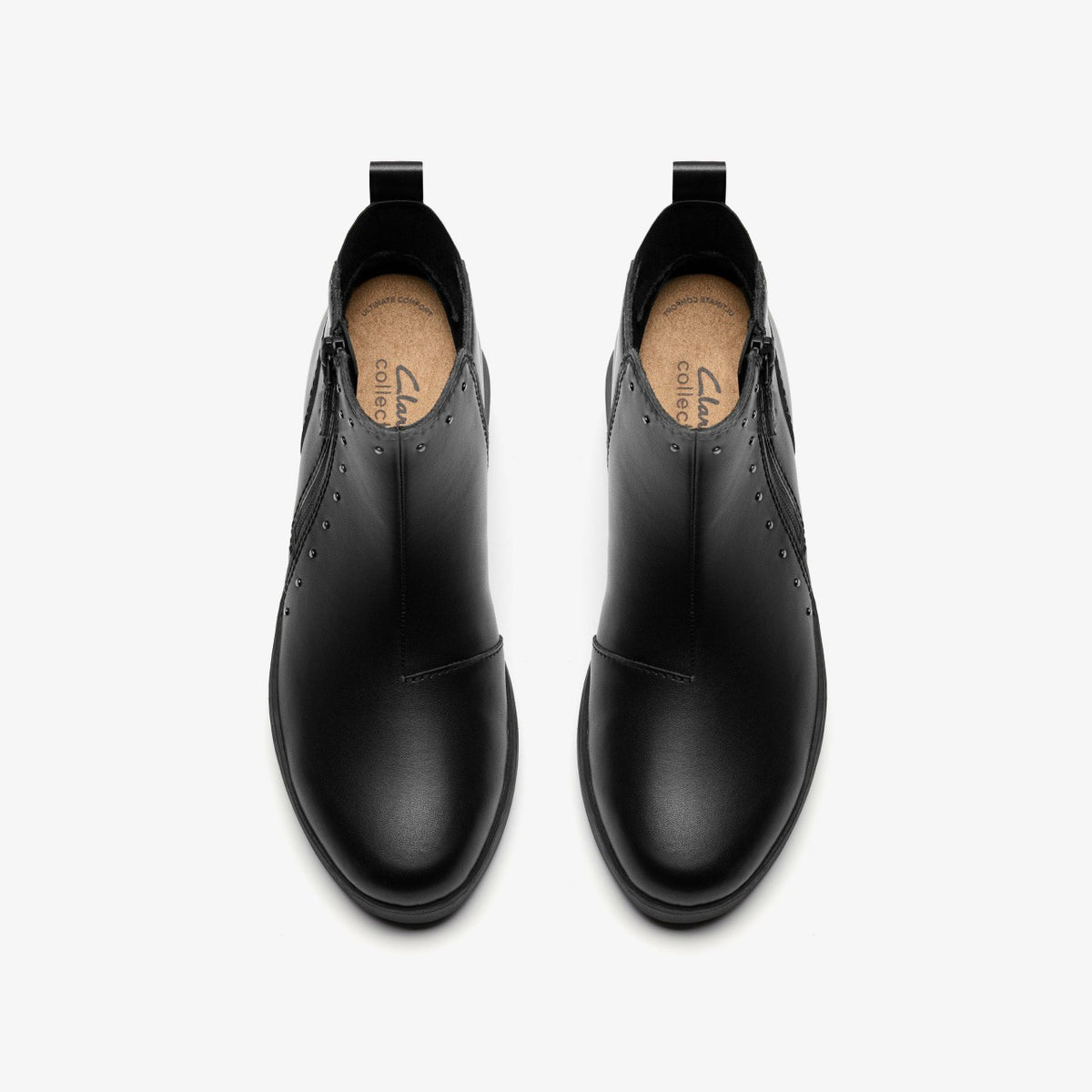 Clarks Zylah Willow Black Leather