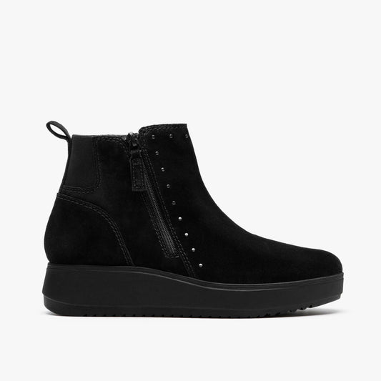Clarks Zylah Willow Black Suede