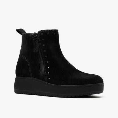 Clarks Zylah Willow Black Suede
