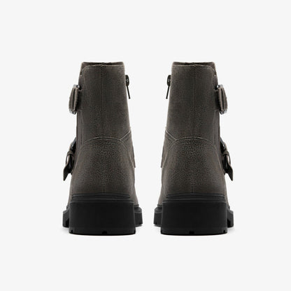 Clarks Lauryl Bay Dark Grey Leather