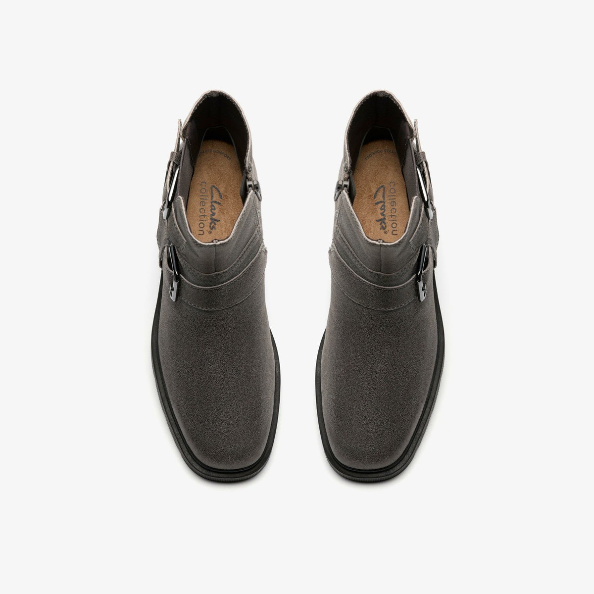 Clarks Lauryl Bay Dark Grey Leather