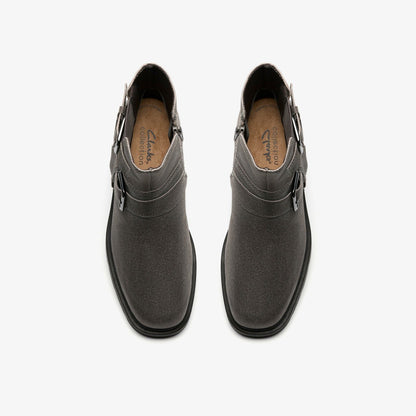 Clarks Lauryl Bay Dark Grey Leather