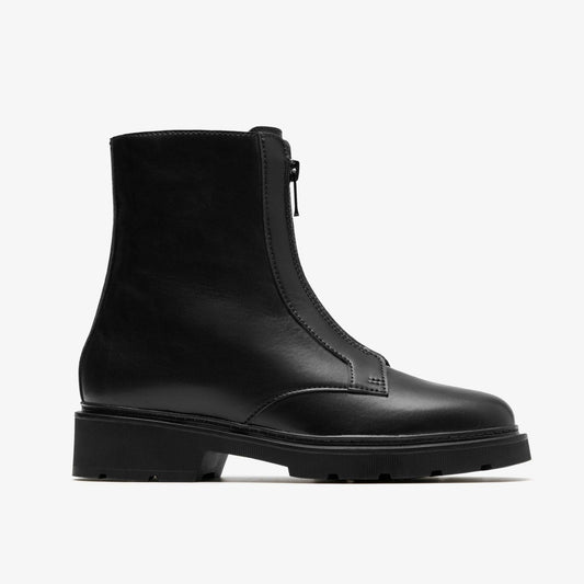 Clarks Lauryl Zip Black Leather