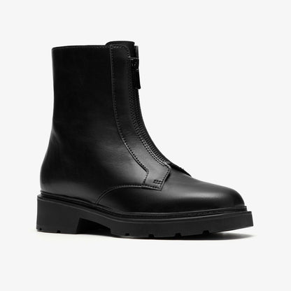 Clarks Lauryl Zip Black Leather