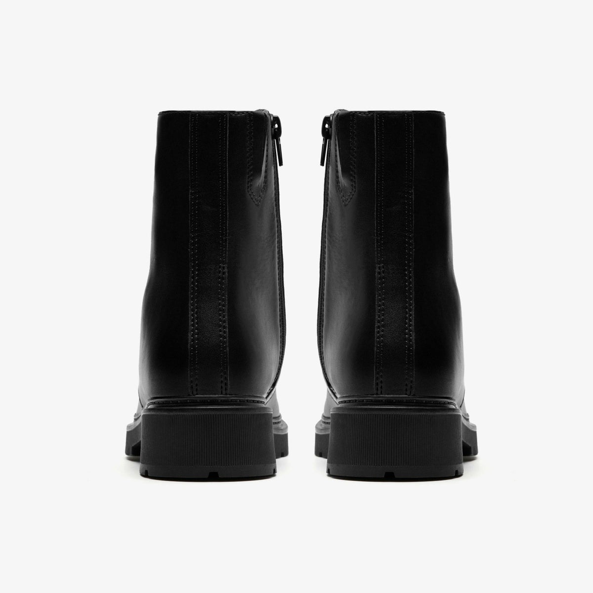 Clarks Lauryl Zip Black Leather