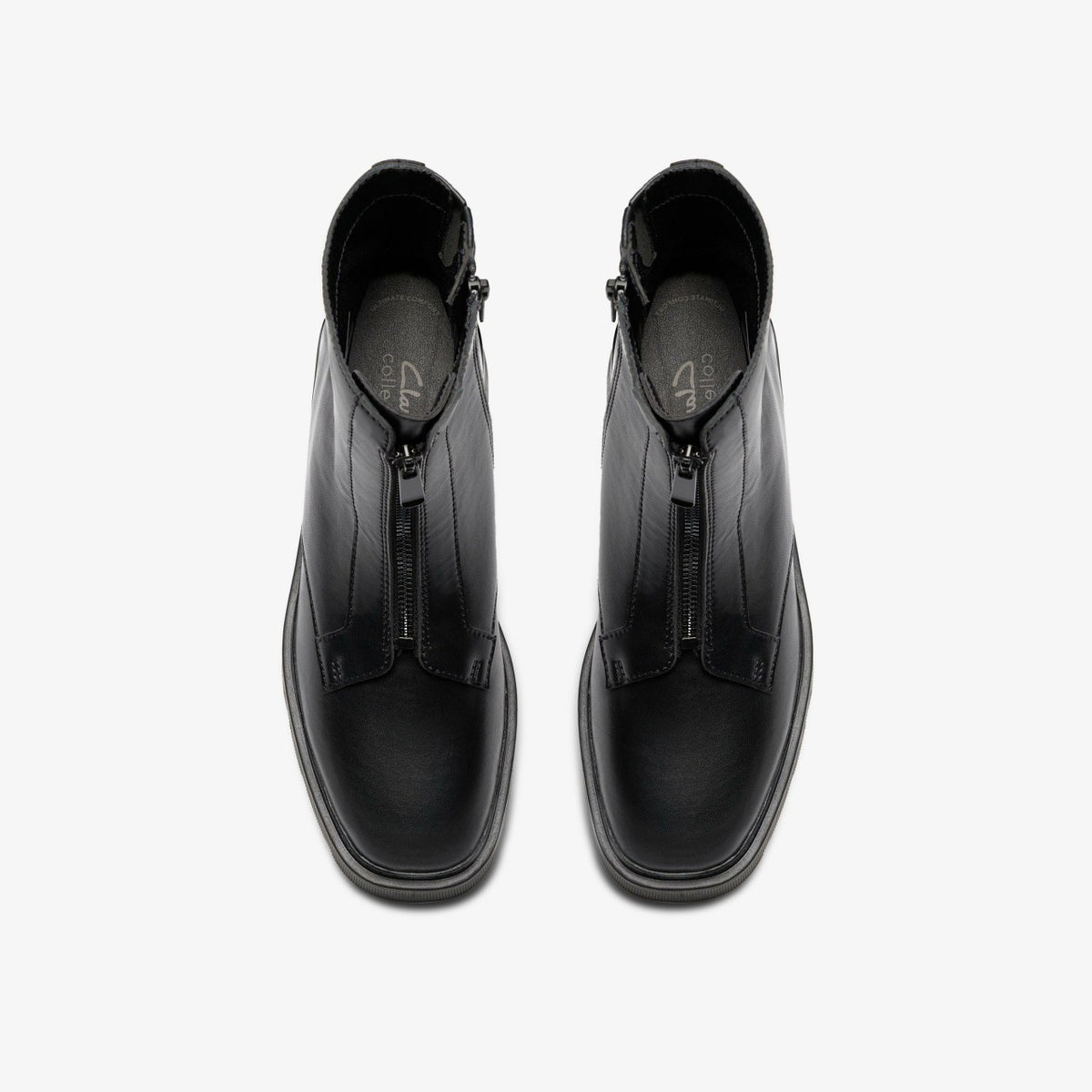 Clarks Lauryl Zip Black Leather