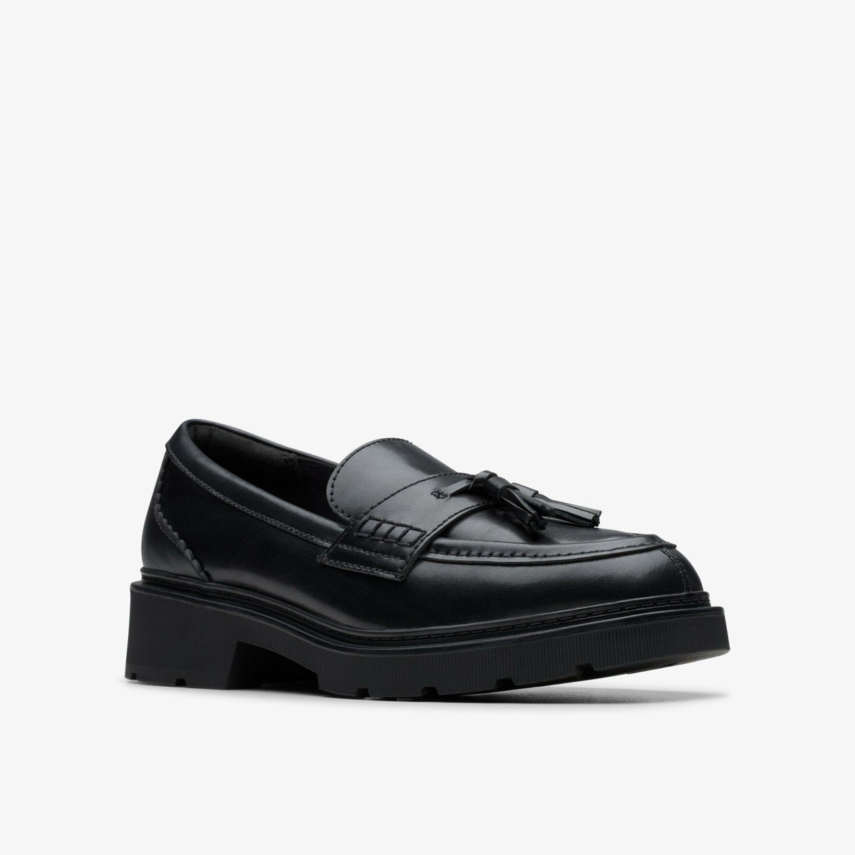Clarks Lauryl Tassel Black Leather