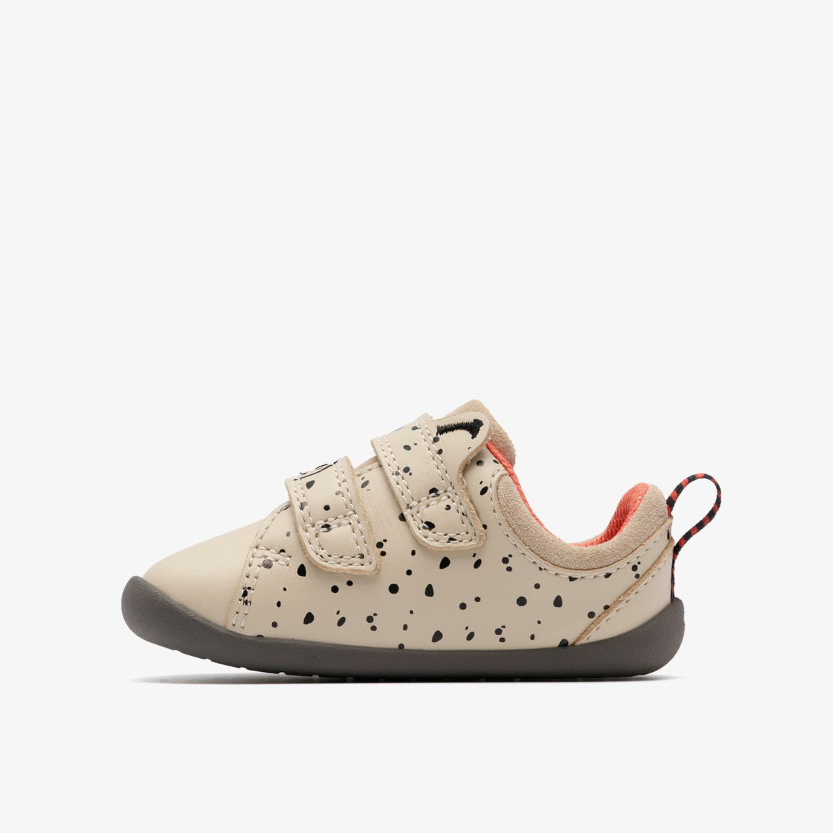 Clarks Roamer Wish Toddler Off White Print