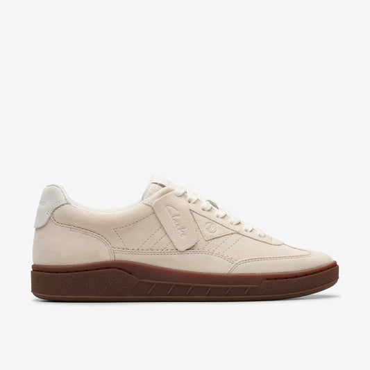 Clarks Craft Rally Ace Off White Suede