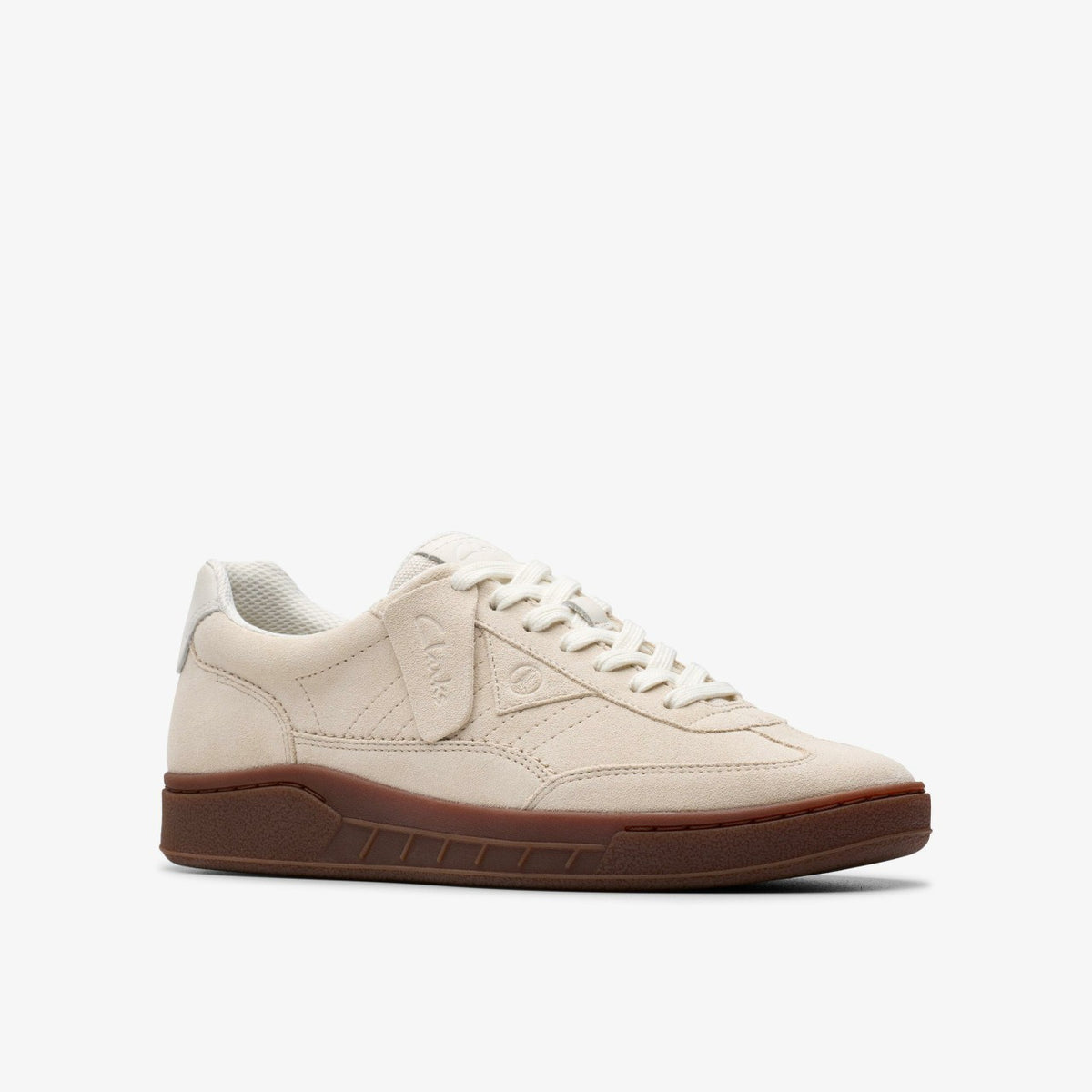 Clarks Craft Rally Ace Off White Suede