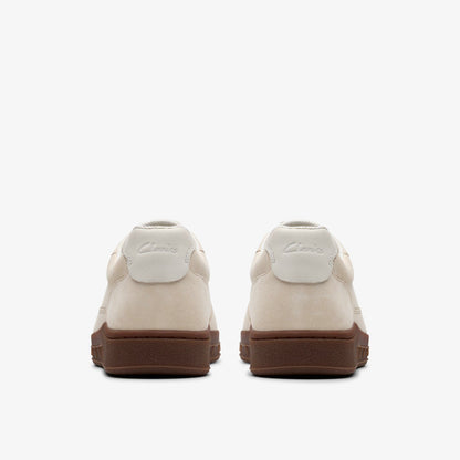 Clarks Craft Rally Ace Off White Suede