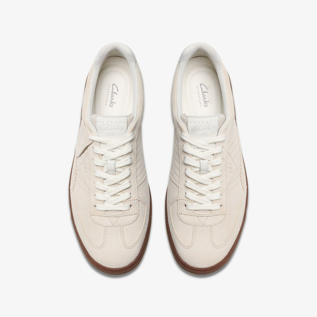 Clarks Craft Rally Ace Off White Suede