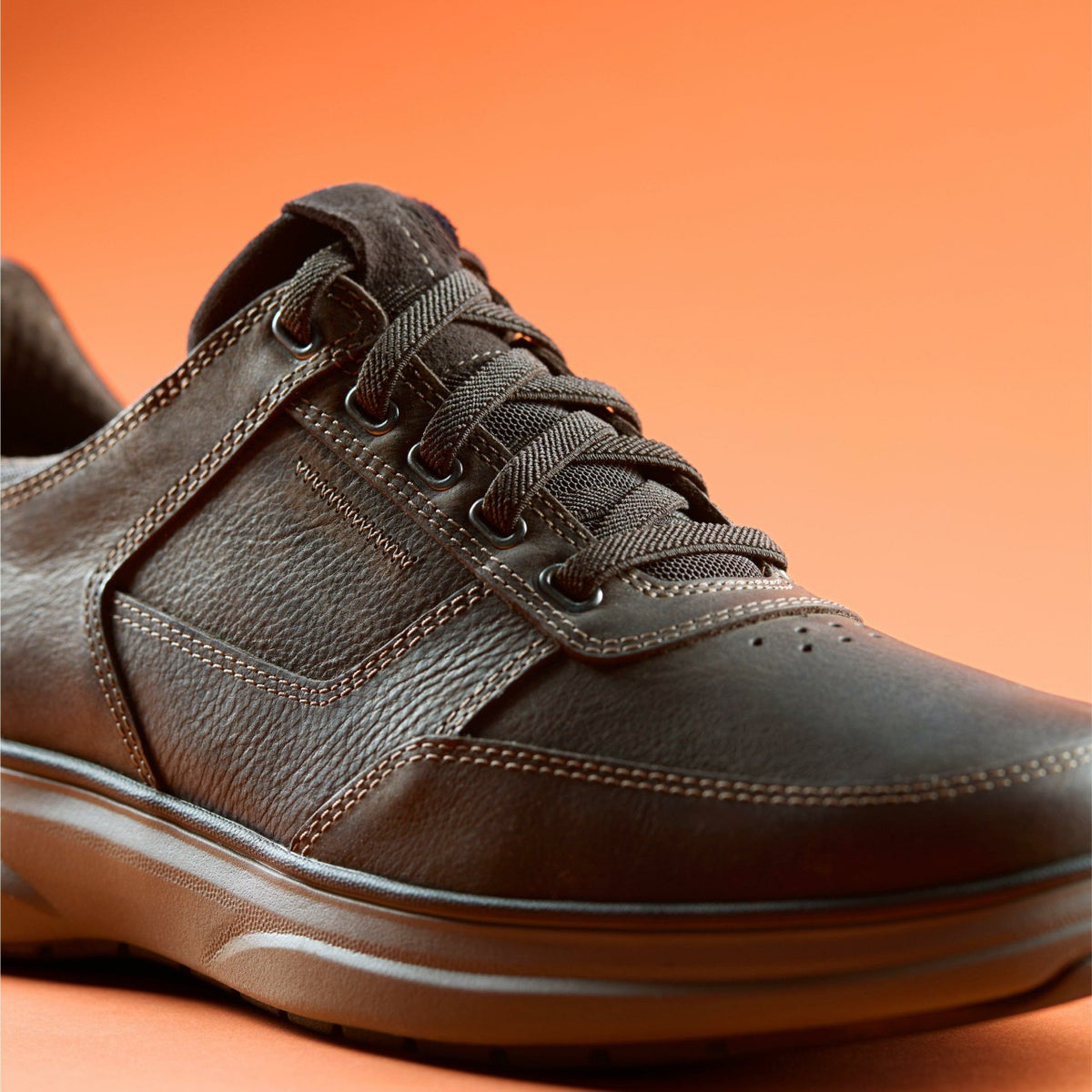 Clarks Mullan Easy Dark Brown Leather