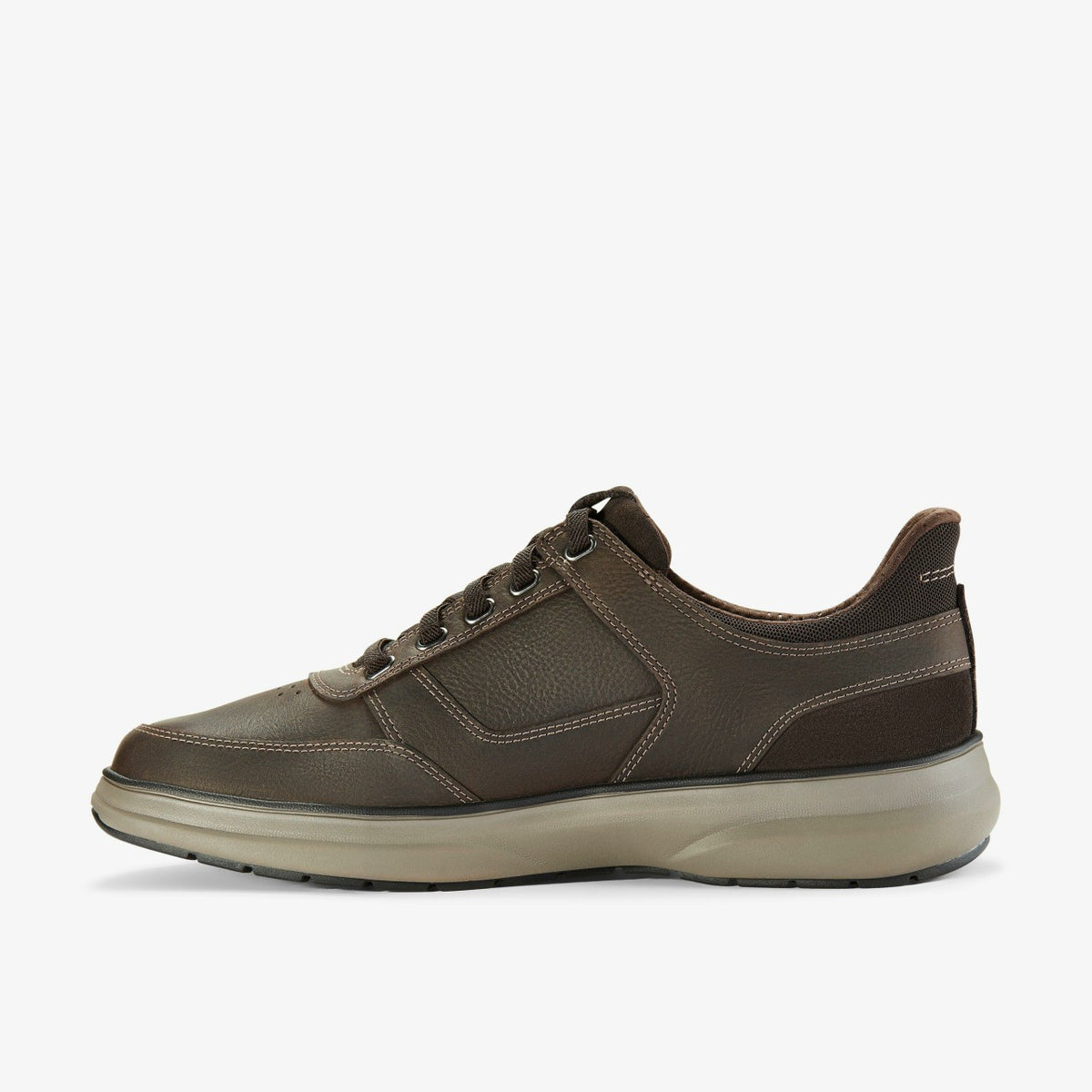 Clarks Mullan Easy Dark Brown Leather