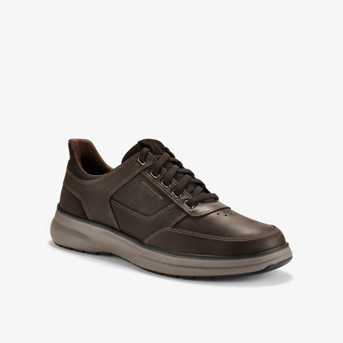 Clarks Mullan Easy Dark Brown Leather