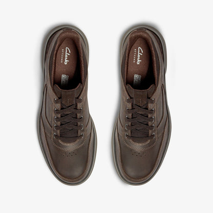 Clarks Mullan Easy Dark Brown Leather