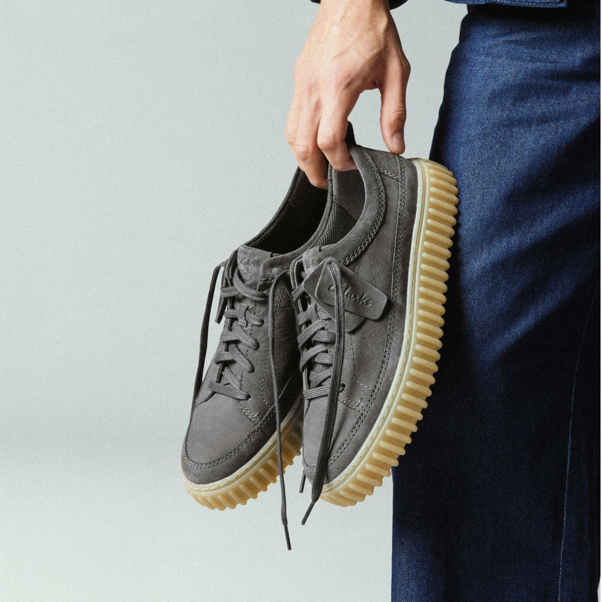 Clarks Torhill Lace Dark Grey Nubuck