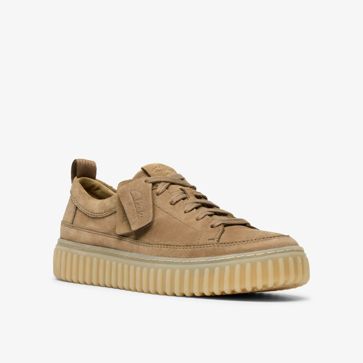 Clarks Torhill Lace Dark Sand Nubuck