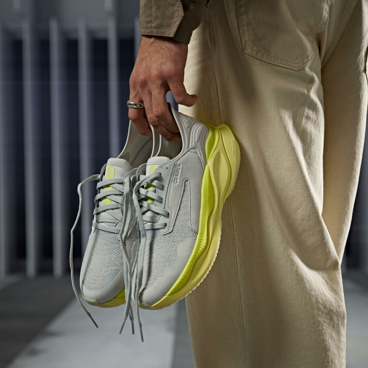 Clarks Clarks Pace Lime Combination