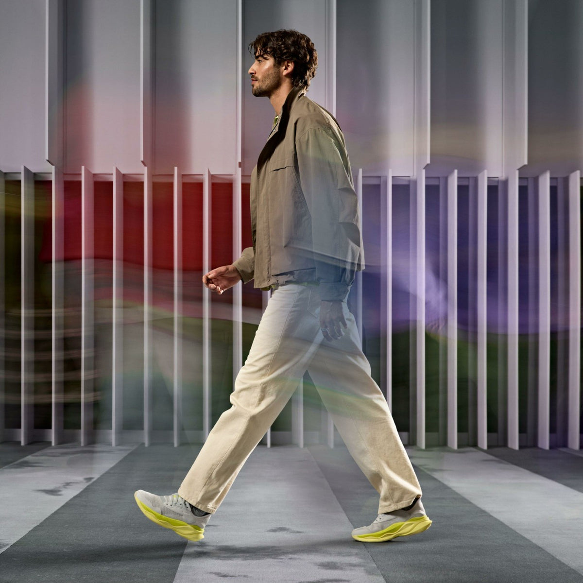 Clarks Clarks Pace Lime Combination