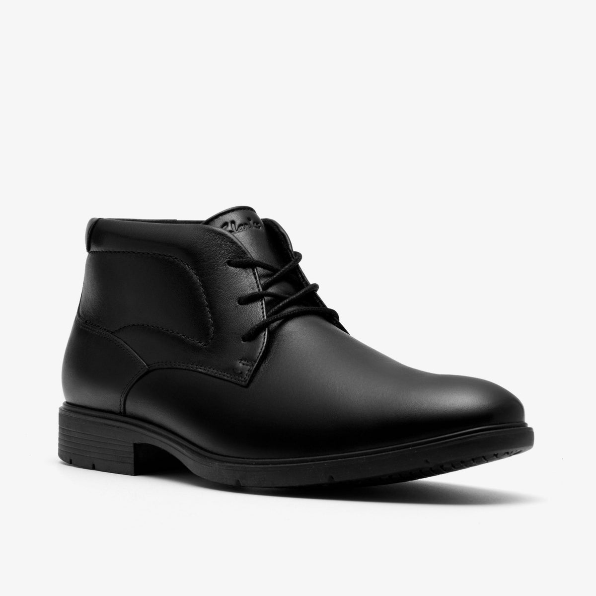 Clarks Eldredge Mid Black Leather