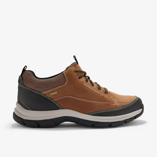 Clarks Spypath Lo GORE-TEX Dark Tan Leather