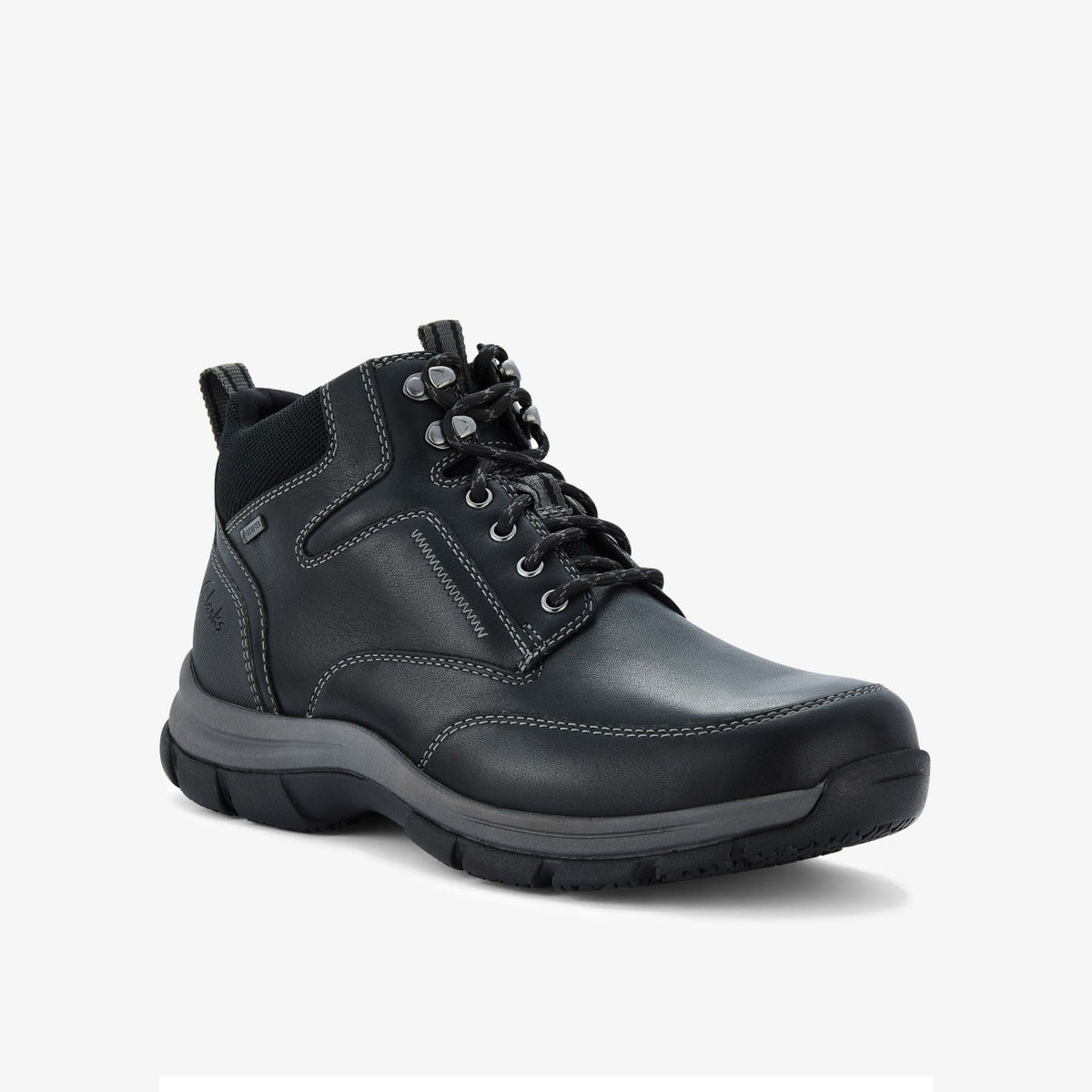 Clarks Spypath Hi GORE-TEX Black Leather