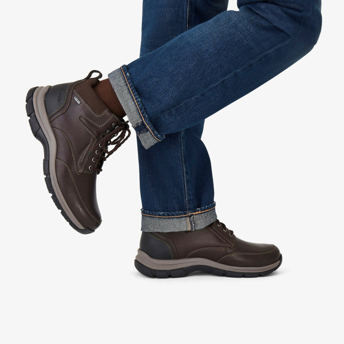 Clarks Spypath Hi GORE-TEX Dark Brown Leather
