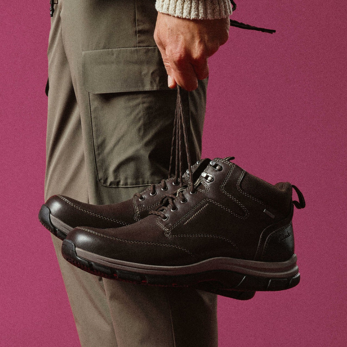 Clarks Spypath Hi GORE-TEX Dark Brown Leather