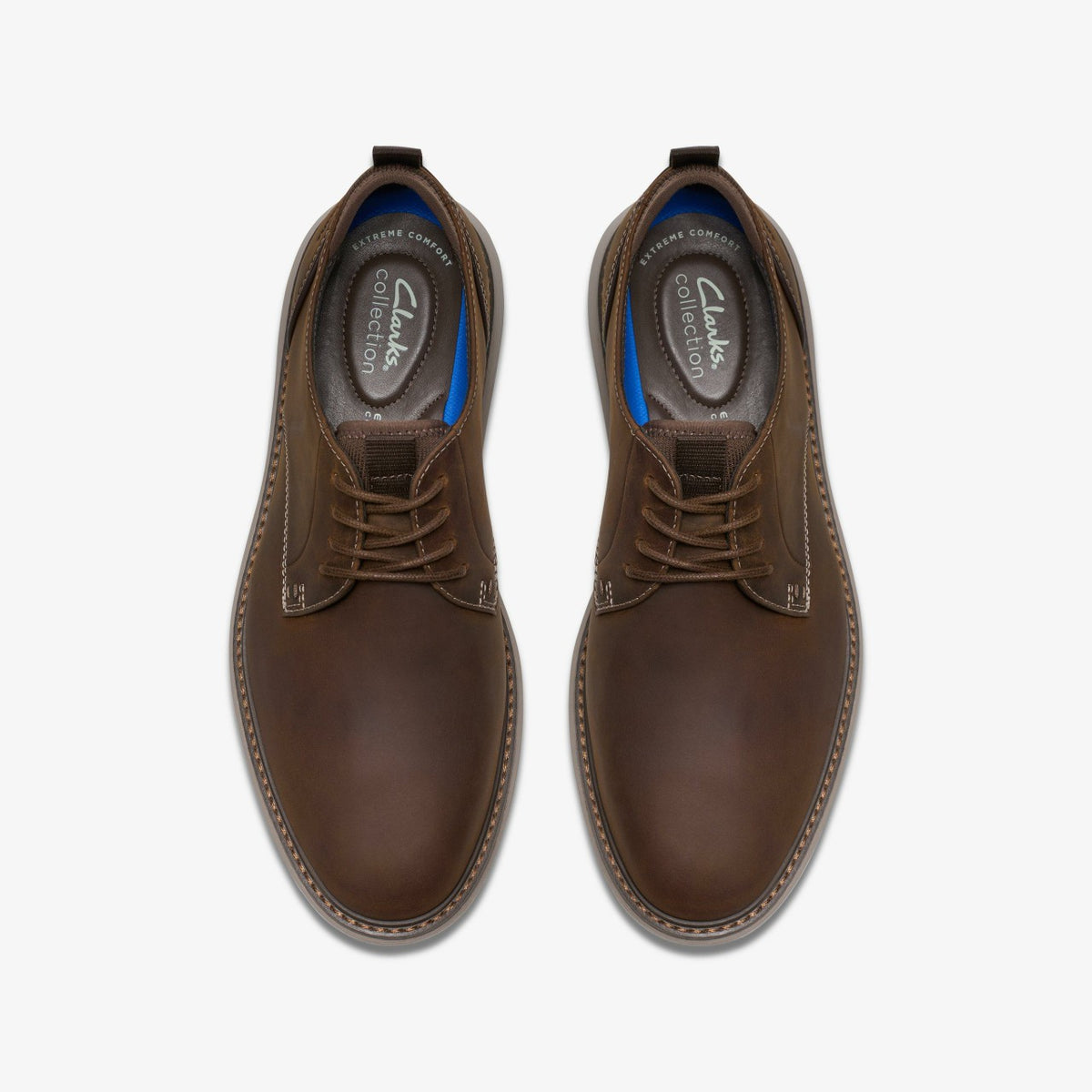 Clarks Brantin Plain Beeswax Leather